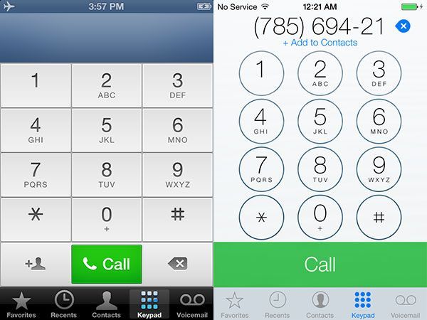 iOS 6 versus iOS 7 iPhone 1 iOS 6 versus iOS 7 iPhone 1